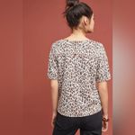 Anthropologie  Current Air Fiona Leopard Print Puff Sleeve Top Size M Photo 5
