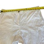 Talbots  White Linen Cotton Blend Wide Straight Leg Pants Womens Size 14 Photo 8