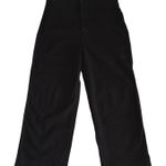 Quince Size 31 Wide Leg Crops Cropped Pants Stretch Black High Waisted Rise Photo 0