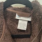 Free Country  Women's Chocolate Brown Fuzzy Zip Up Hoodie Jacket Coat Sz Small Photo 1