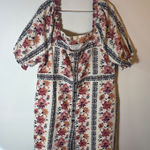 Spartina 449 Spartina‎ 449 Floral Puff Sleeve Button Front Cotton Dress Size XXL Photo 0