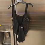 Nike ππ U-Back One-Piece Swimsuit ~ Jet Black Large L NWT Photo 5