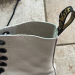 Dr. Martens  1460 Pascal Max Optical White Pisa Leather Platform Boots Photo 3