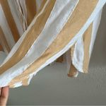 American Eagle Oversized Vertical Stripe Preppy School Girl Shirt Small Photo 4