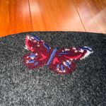 Abercrombie & Fitch  Women’s Dark Gray Butterfly Embroidery Wool Sweater Size M/L Photo 7