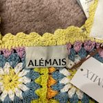 NWT Alemais Petra Colorful Crochet Crop Top Alemais Size 10 (medium) Yellow Photo 2