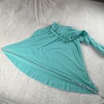 Vintage Jennifer Gee Belted Dress Womens‎ L Seafoam Green Ruffled A Photo 8