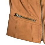Halogen Women's Tan MOTO Jacket with Zip Closure & Pockets Photo 5