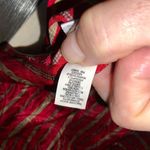 Victoria's Secret Victoria Secret Red & Gold Striped Satin Long Sleeve Button Down Sleep Shirt Med Photo 8