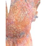 BB Dakota Steve Madden Boho Romantic Ruffle Midi Dress Pink Multi Large NWT Photo 2