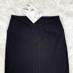 Naked Wardrobe V-Cut Mini Skirt Ribbed Black Size Medium Bodycon Photo 2