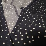 Amazon 🎈Navy/White Polka Dot Wrap Mini Dress  Size L Photo 10