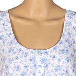WAYF “Blue Ditsy” floral, sleeveless, lightweight peplum crop top. Small. EUC Photo 1