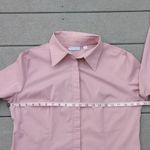 NY & CO Stretch Light Pink Button Down Shirt Women's Pink Button Down Shirt Size L Photo 11
