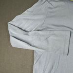 Horny Toad Womens L Light Blue 1/4 Zip Pullover Long Sleeve Shirt Green Accents Photo 4