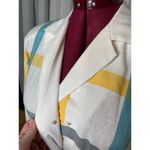 Dress Windowpane plaid shirt dress red blue yellow Size 4 Photo 7