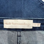 Soft Surroundings Soft‎ Surroundings Dark Wash Straight Leg Jeans Photo 3