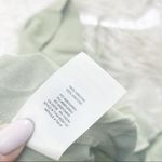 Aritzia  Women's Wilfred Canto Slip Cowl Neckline Dress in Sage Green‎ Size Large Photo 6