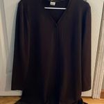 Donna Ricco New York Brown Long V-Neck Cardigan Size 8 Photo 1