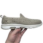 Skechers Go Walk 5-Limelight Slip-On Shoes Taupe/Beige With Rhinestones Womens 8 Photo 7