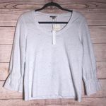 Anthropologie Lilla P Gathered Sleeve Scoop Neck Top NWT Photo 1