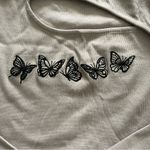 Urban Outfitters  Out From Under Purple Embroidered Butterfly Crop Top Size S NEW Photo 2