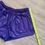 Women's Metallic Shorts Shiny Elastic Waist Sparkly Yoga Hot Booty Dance Small Purple Photo 7