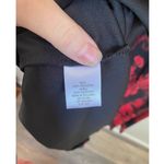 Dark Floral Drape Silky Black Red Midi Dress 14 Whimsygoth Fairy Milkmaid Siren Size 14W Photo 3