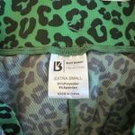Buffbunny Collection BuffBunny Odyssey Mesh Beach Cover Up Pants Green Leopard XS NWOT Photo 3