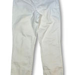 Lauren Jeans Co. Ralph Lauren White Zip Hem Crop Pants Women's Size 6P Photo 0
