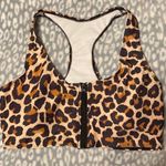 SheIn NWOT zip front leopard print sports bra, size 1X Photo 0