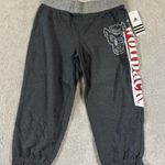 Adidas XL Women Elastic Waist Drawstring Knit Jogger Cropped Track NC State Photo 0