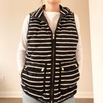 J.Crew Navy Striped Quilted Excursion Vest Photo 2