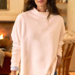 Frank & Eileen Effie Long Sleeve Funnel Neck Capelet Fleece Light Pink Medium Photo 0