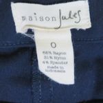 Maison Jules  Womens Stretch Treggings, Skinny Pants Pockets Navy Blue 0 Photo 2