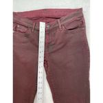 7 For All Mankind 7 For All Mankind High-Waist Ankle Skinny Coated in Merlot Women's Jeans sz 28 Photo 3