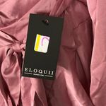 Eloquii  Dusty Rose Long Sleeve Wrap Dress Photo 4