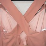 Dessy Collection New Desert Rose Off The Shoulder Criss Cross Trumpet Gown 8R Photo 4