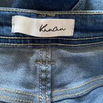 Kancan Sian High Rise Medium Wash Stretchy Button Zip Fringed Flare Jeans 9/28 Blue Photo 3