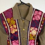 Love Apples Stephanie Maraz Jacket Womens Green Floral Handmade Art Santa Fe Size undefined Photo 5