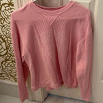 Pink Ribbed Rosemary Beach Long Sleeve Top Photo 0