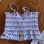 Floral Blue and Green Women's Swim Set Size M Photo 5