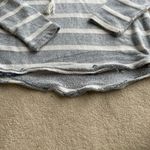 Blue Gray Striped Women's Hoodie Wildwood NJ size S Photo 6