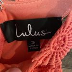 Lulus Lulu’s Love Poem Coral Orange Lace Mini Dress Photo 4