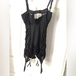 Victoria's Secret Victoria’s Secret mesh bow ruched lingerie bustier bodysuit 34B Photo 9