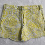 Lilly Pulitzer 5" Buttercup Scallop Hem Yellow Shorts Size 4. Photo 1