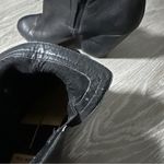 Dolce Vita DV Black Leather Side Zip Block Heeled Booties Size 9 Photo 6