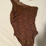 Timing Brown Mesh Bodysuit NWT Photo 0