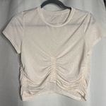 Free People Movement Ivory White Short Sleeve Crop Top Photo 6
