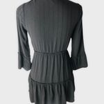 Sky And Sparrow  Black Frilly Dress Photo 1